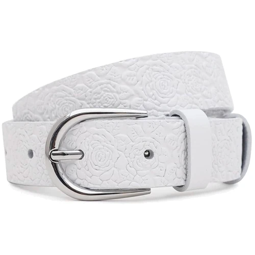 Женский ремень Borsa Leather белый (110v1genw91-white)