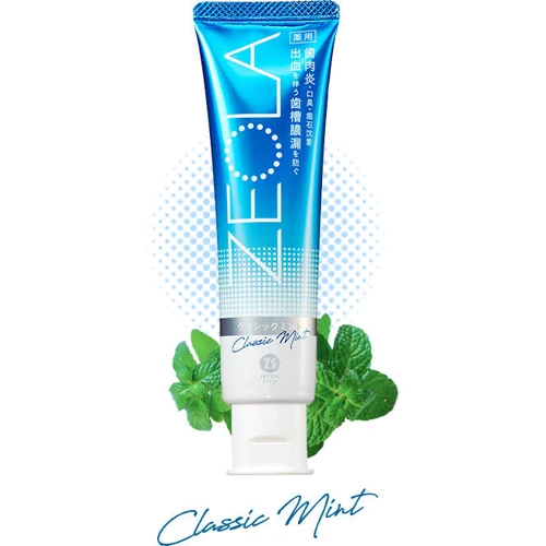 Zettoc Zeola Classic Mint Зубна паста з екстрактом м'яти 60 g: Призначення Свіжість дихання, Очищення