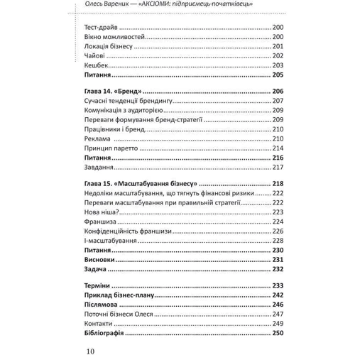 Олесь Вареник: Аксіоми. Підприємець-початківець: ISBN 978-617-7982-05-9