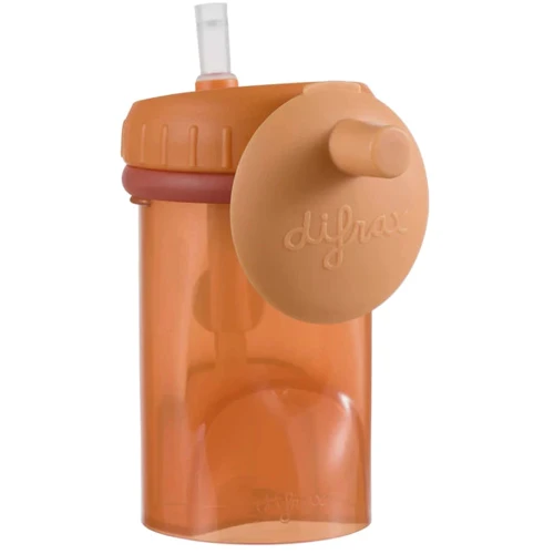 Чашка непроливайка Difrax Non-Spill із силіконовою соломинкою, 250ml (1010): Виробник Difrax