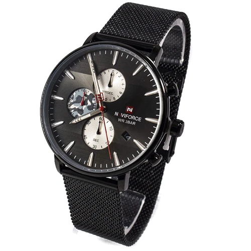 Наручные часы Naviforce 9169 Black (NF9169BOXBK): Тип циферблата Аналоговый (стрелочный)