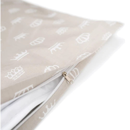 Постельное белье Papaella Корона в коляску, беж (8-10446)