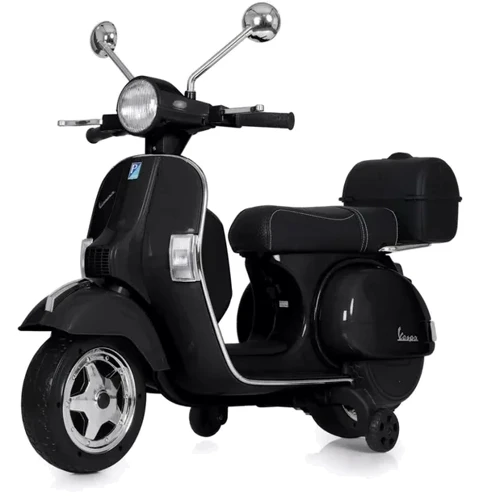 Детский электромотоцикл скутер Bambi Racer VESPA черный (M 4939EL-2)