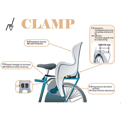 Детское велокресло Bellelli B1 Сlamp (SAD-25-B5): Производитель Bellelli