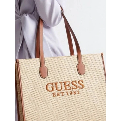 Женская сумка тоут GUESS SILVANA GIRLFRIEND TOTE бежевая (HWWS8665240-NTC): Пол Женский