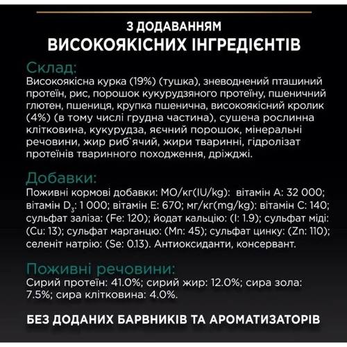 Сухой корм Pro Plan Sterilised Renal для стерилизованных кошек с кроликом 1.5кг (7613033566325) фото 8