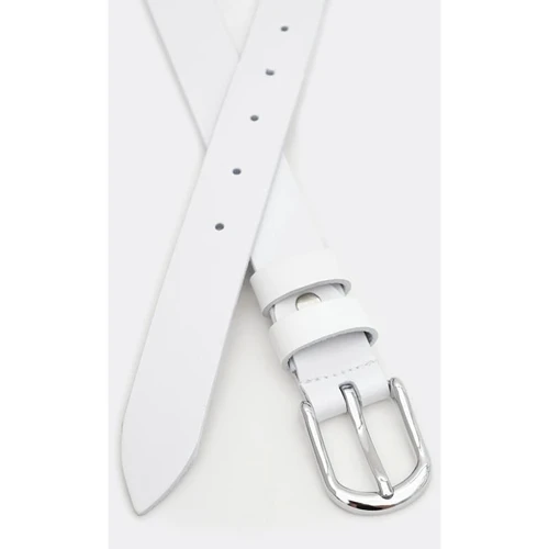 Жіночий ремінь Borsa Leather білий (110v1genw76-white): Стать Женский
