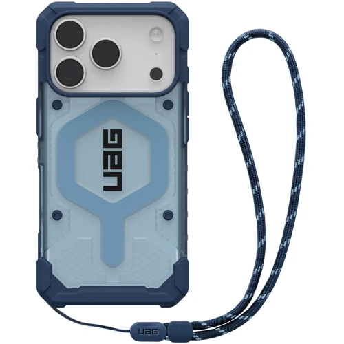 Чехол для iPhone Urban Armor Gear UAG Pathfinder Clear MagSafe Bundle Blues Lanyard (1145511BV03) for iPhone 17 Pro