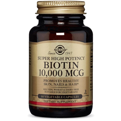 Solgar Biotin Super High Potency Солгар Биотин высокоэффективный,10000 mcg, 120 капсул