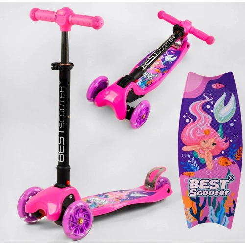 Самокат трехколесный Best Scooter MAXI L-9844: Количество колес 3