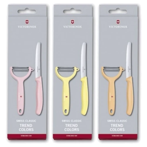 Набір кухонних ножів Victorinox SwissClassic Paring Set 2 пр. (6.7116.23L82): Кількість предметів 2