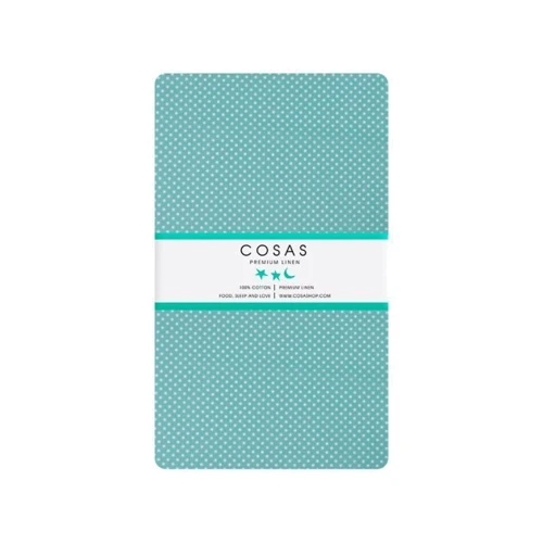 Комплект постельного белья Cosas Sheep /горох на мяте/ подростковый 155х215 см (Овечка_мята_155)