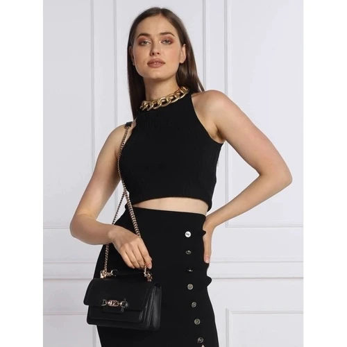 Жіноча сумка крос боді Michael Kors XS XBODY чорна (32S2G7HC0L001): Застібка Магнитная