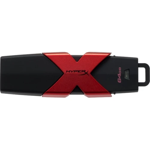 USB-флешка Kingston 64GB HX Savage USB 3.1 Black/Red (HXS3/64GB): Индикаторы есть