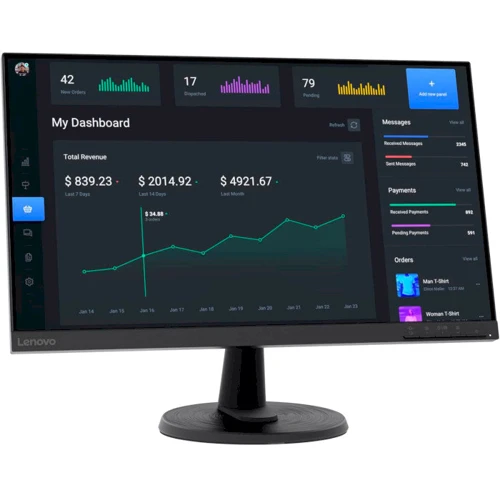 Монитор Lenovo C24-40 (63DCKAT6UA): Покрытие экрана матовое