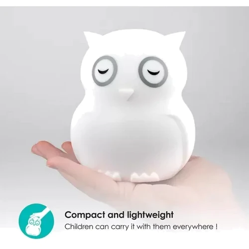 Ночник силиконовый BBluv Hibu, белый (B0154): Режим подсветки Разноцветный