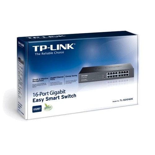 Сетевой коммутатор TP-LINK TL-SG1016DE: Количество портов Gigabit Ethernet (10/100/1000) 16