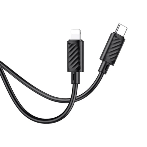 Кабель Hoco Cable USB-C to Lightning X88 Gratified 20W 1m Black: Тип USB-C - Lightning