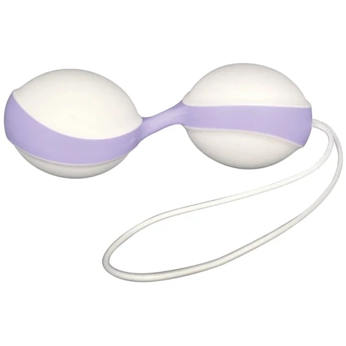 Вагинальные шарики Amor Gym Balls Duo бело-сиреневые