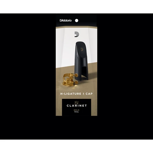 Лигатура + колпачок D'addario H-Ligature & Cар For Bb Clarinet Gold-Plated