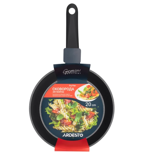 Сковорода Ardesto Gemini Gourmet Aosta 20 см чорна (AR1920FGG): Тип сковороди Традиційна