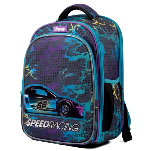 Рюкзак школьный каркасный 1Вересня S-98 Speed Racing (559511): Возрастная группа от 6 до 10 лет