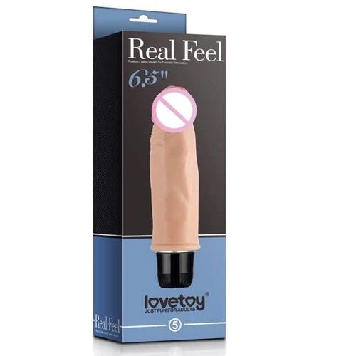 Реалистичный вибратор LoveToy Real Feel Vibrator 5 Flesh 6.5''