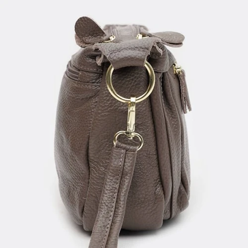 Женская сумка через плечо Borsa Leather серая (K1bb301gr-grey): Тип Сумки