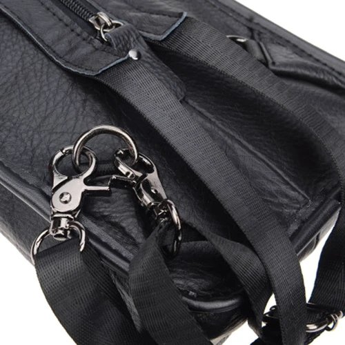 Чоловіча сумка-слінг Borsa Leather чорна (1ta1003m-black): Країна виробник Тайвань