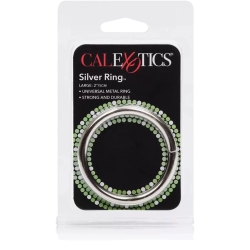 CalExotics Silver Ring Large - металеве ерекційне кільце, 5 см