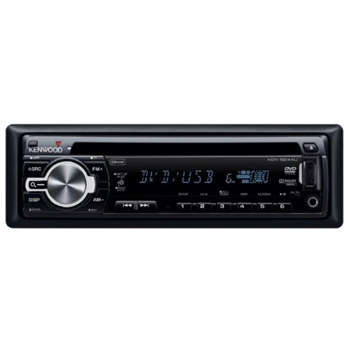 Kenwood KDV-5244U: Дисплей 7 дюйм, многоцветный, сенсорный, моторизированный, 480 х 234 пикс