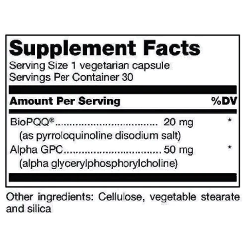 Douglas Laboratories PQQ Plus 20 mg Пирролохинолинхинон 30 капсул: Форма выпуска Капсулы