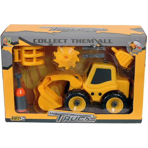 Набор трактор KAILE TOYS с аксессуарами , разборная модель с отверткой (KL716-3)