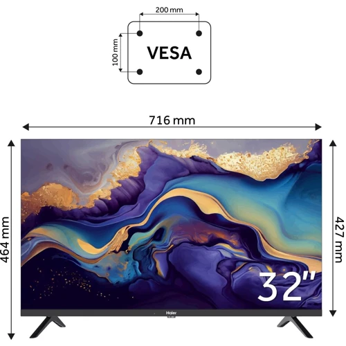 Телевизор HAIER H32K801G