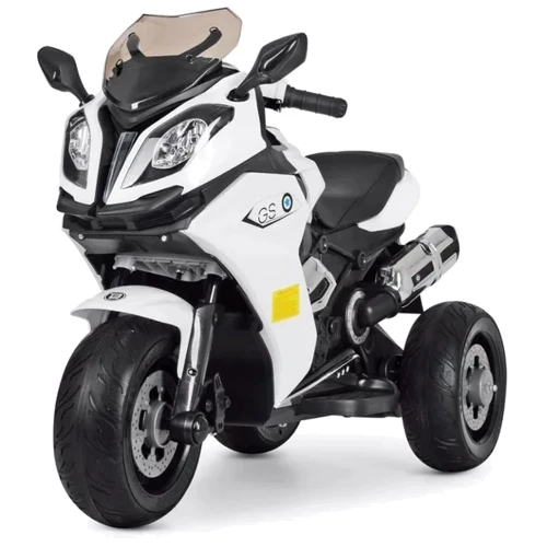 Детский электромотоцикл 3 колесный Bambi Racer BMW белый (M 3913EL-1)