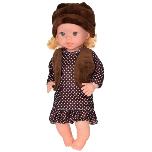 Детская кукла Яринка Bambi M 5602 на украинском языке (Коричневое платье)