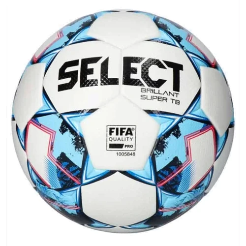 Мяч для игры Select Brillant Super TB FIFA бело-синий Уни 5 (361593051)