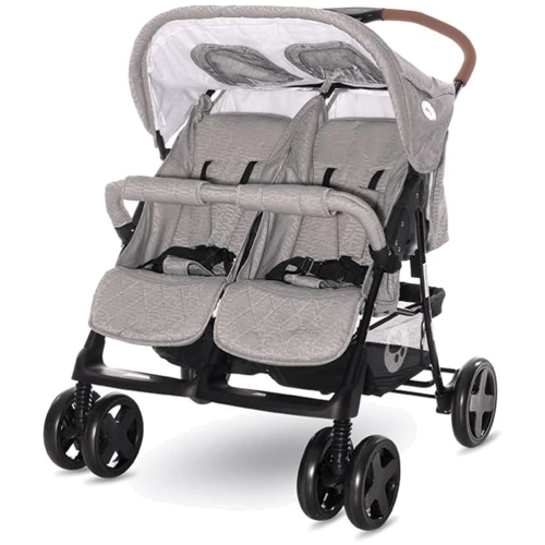 Коляска для двойни Lorelli TWIN (steel grey)