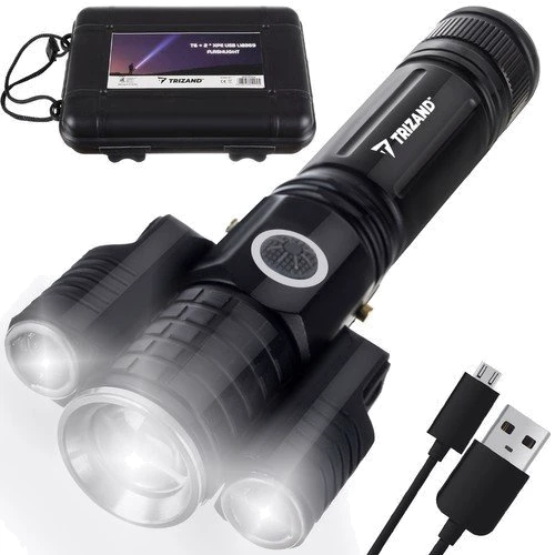 Ліхтар туристичний Trizand Searchlight ручний T6 2 LED ZOOM, 600 mAh: Тип Ручной