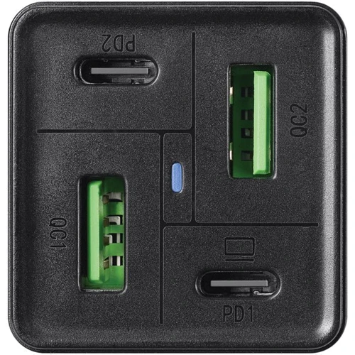Зарядное устройство Sandberg Wall Charger 2хUSB-C+2XUSB 65W GaN Black (441-45)