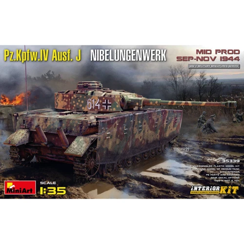 

Модель Miniart Немецкий танк Pz.Kpfw.IV Ausf. J Nibelungenwerk. Середина производства (MA35339)