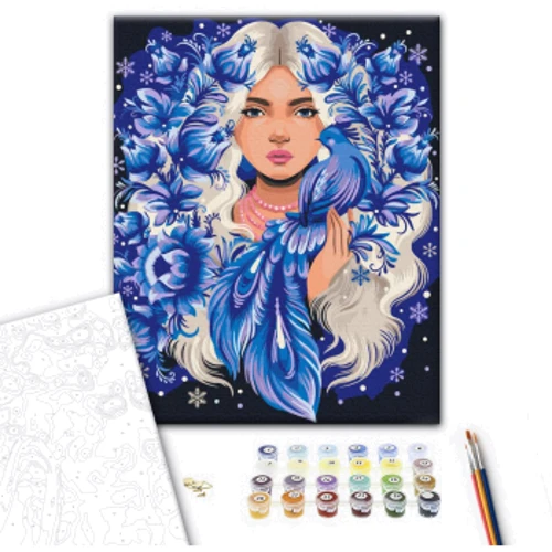 Картина за номерами Brushme Вона - Зима © Поліна Скуріхіна 40х50 см (BS53866): Виробник Brushme
