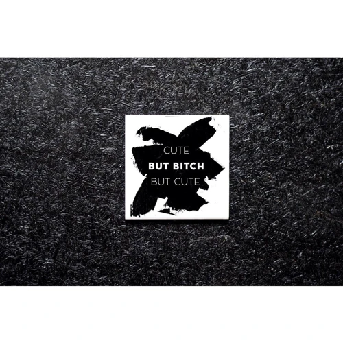 Подставка Carambol-shop Cute but bitch but cute 10х10 см