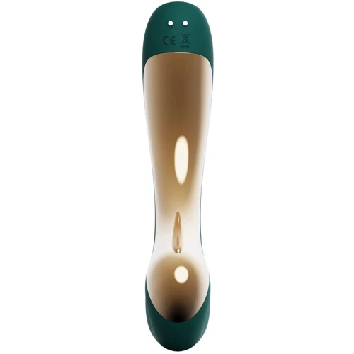 Вибратор-пульсатор с вакуумной насадкой Zalo – Talis G-Spot PulseWave Vibrator Turquoise Green