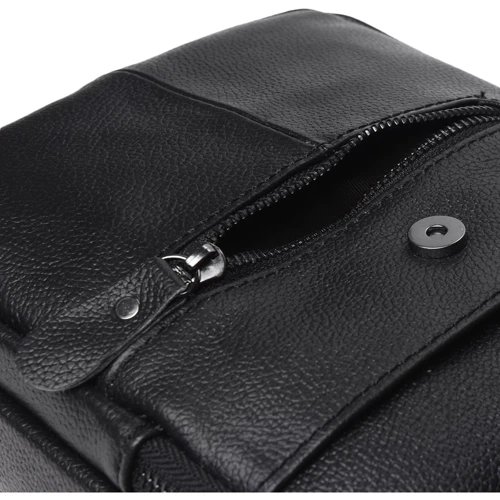Чоловіча сумка планшет Keizer чорна (K11169-black): Фактура матова, Зерниста