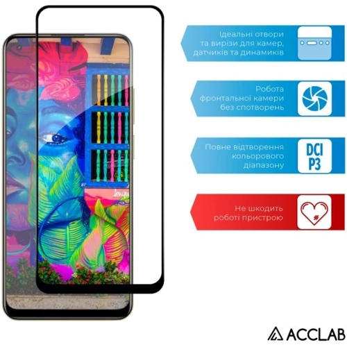 Аксессуар для смартфона ACCLAB Tempered Glass Full Glue Black for Realme 11 4G фото 5