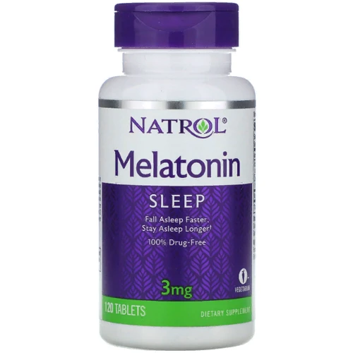 Natrol Melatonin, 3 mg, 120 Tablets (NTL-00511) Мелатонин