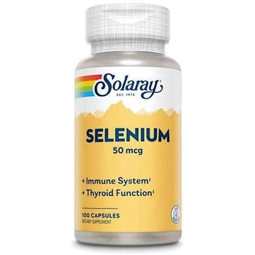 Solaray Selenium Organically Bound Селен 50 мкг 100 капсул