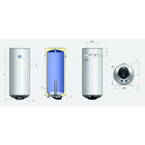 Бойлер ELDOM Favourite WV 08039 80L 2,0 kW фото 3