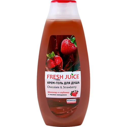 Fresh Juice Love Attraction Chocolate & Strawberry Крем-гель для душа Шоколад и Клубника 400 ml